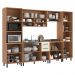 Cozinha Completa Modulada 6 Peças com Gabinete para Pia Havana Multimóveis CR20315 Rovere/Champanhe