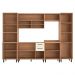 Cozinha Completa Modulada 6 Peças com Gabinete para Pia Havana Multimóveis CR20315 Rovere/Champanhe