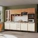 Cozinha Completa Modulada 6 Peças com Gabinete para Pia Havana Multimóveis CR20319 Rovere/Champanhe