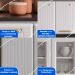 Cozinha Completa Modulada Aço 4 Peças com Balcão com Tampo Multimóveis CR20370 Branco