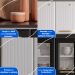 Cozinha Completa Modulada Aço 4 Peças com Balcão com Tampo Multimóveis CR20370 Branco/Preto