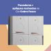 Cozinha Completa Modulada de Aço 4 Peças com Vidros e Gabinete Pia Multimóveis CR20352 Branco