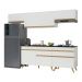 Cozinha Completa Multimóveis Veneza GW FG3708 com Armário e Balcão Branca