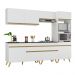 Cozinha Completa Multimóveis Veneza GW FG3713 com Armário e Balcão Branca