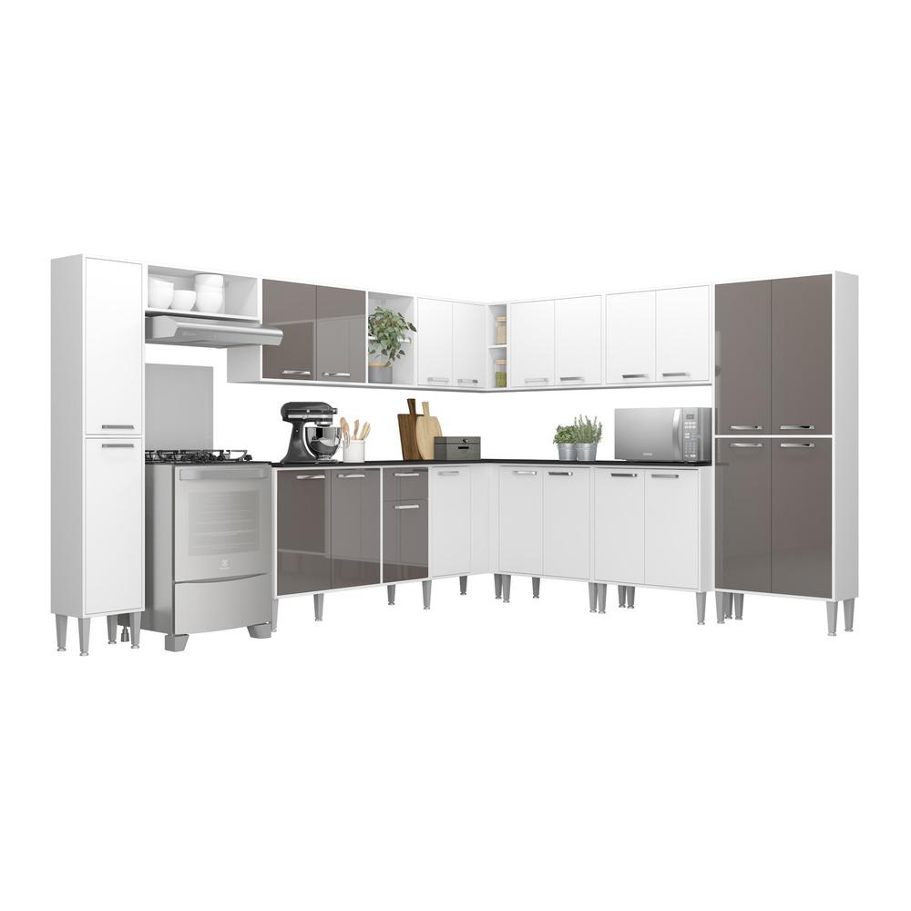 Cozinha Completa c/ Armário e Balcão Xangai Pop Multimóveis