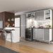 Cozinha Completa c/ Bancada Siena Multimóveis MP2040 Branca/Lacca Fumê
