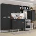 Cozinha Completa c/ Mesa Dobrável Paris Multimóveis MP2042 Preta