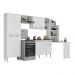 Cozinha Completa c/ Mesa Dobrável Siena Multimóveis MP2039 Branca