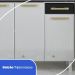 Cozinha Completa de Aço 4 Peças Armário para Forno/Micro e Balcão Multimóveis CR20371 Branco/Preto