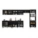 Cozinha Modulada Completa 357cm 6 Pçs com Balcão para Cooktop Veneza Multimóveis MP2272 Preto/Dourado