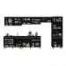 Cozinha Modulada Completa 357cm 6 Peças com Balcão para Cooktop Veneza Multimóveis MP2275 Preto/Dourado