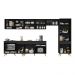 Cozinha Modulada Completa 357cm 6 Peças com Balcão para Cooktop Veneza Multimóveis MP2277 Preto/Dourado