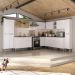Cozinha Modulada Completa com Armário e Balcão 10 Pçs Siena Multimóveis MP2242 Branca
