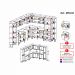 Cozinha Modulada Completa com Armário e Balcão 10 Pçs Siena Multimóveis MP2242 Branca/Preta