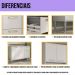 Cozinha Modulada Completa com Armário e Balcão 10 Pçs Siena Multimóveis MP2242 Branca/Preta