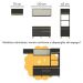 Cozinha Modulada com Bancada Americana Veneza Multimóveis MP2208 Preto/Dourado
