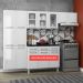 Cozinha de Aço Compacta 3 Peças Rose Multimóveis CR6101 Branco