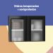 Cozinha de Aço Compacta 3 Peças Rose Multimóveis CR6102 Branco/Preto