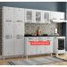 Cozinha de Aço Compacta Clara Multimóveis 3 Peças CR6152 Branco
