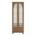 Cristaleira com Vidros 3 Portas e Adega 70cm Multimóveis CR50130 Cinamomo/Off White