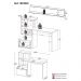 Escrivaninha 1 Gaveta com Prateleira Decorativa Multimóveis MP6028 Branco/Madeirado