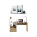 Escrivaninha 1 Gaveta com Prateleira Decorativa Multimóveis MP6028 Branco/Madeirado