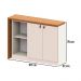 Escrivaninha Articulável com Armário 2 Portas Multimóveis CR25284 Branco/Freijó
