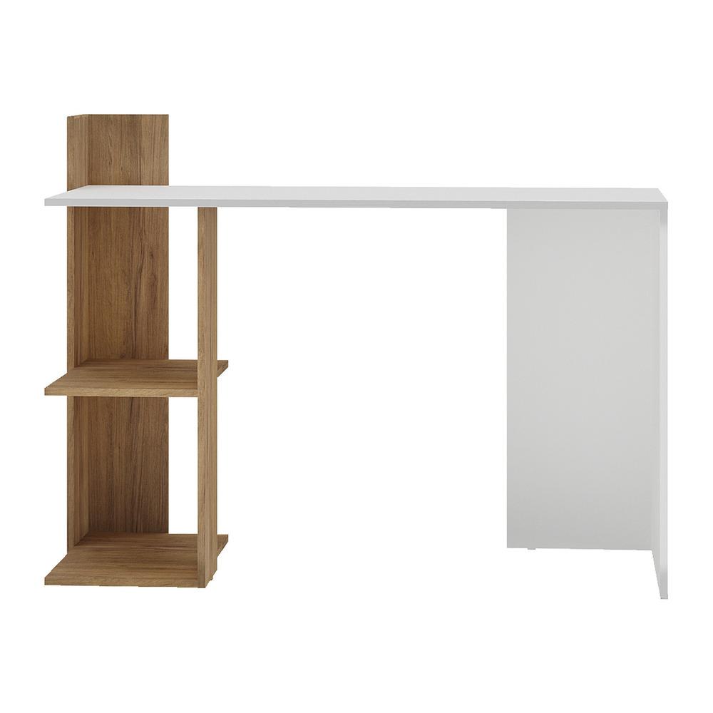 Escrivaninha Mesa para Computador Dubai Multimóveis Branca/Rustic