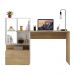Escrivaninha Mesa para Computador Multimóveis Atlantis FG6003 Branca/Rustic