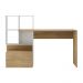 Escrivaninha Mesa para Computador Multimóveis Atlantis FG6003 Branca/Rustic