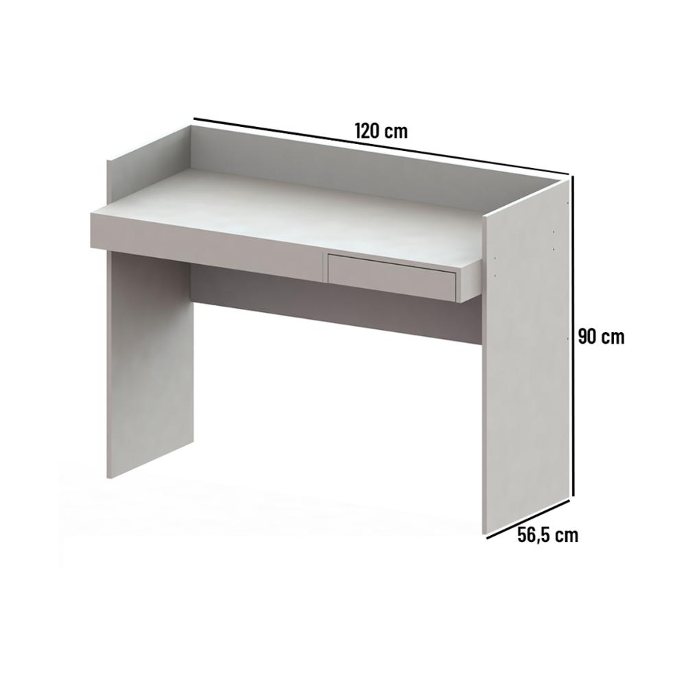 Escrivaninha com 1 Gaveta 160cm Multimóveis CR25283 Branco