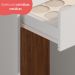 Escrivaninha com 1 Gaveta 160cm Multimóveis CR25283 Branco/Freijó
