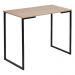 Escrivaninha/Mesa Escritório 90cm MDP/Aço Carbono Multimóveis CR25292 Preto/Madeirado