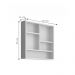 Espelheira para Banheiro 2 Portas 60cm Multimóveis CR10075 Branca