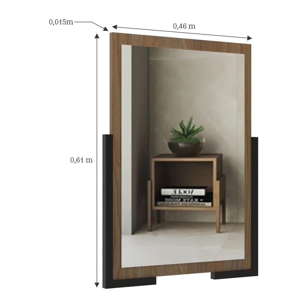 Espelheira para Banheiro 46cm Multimóveis CR10109 Noce
