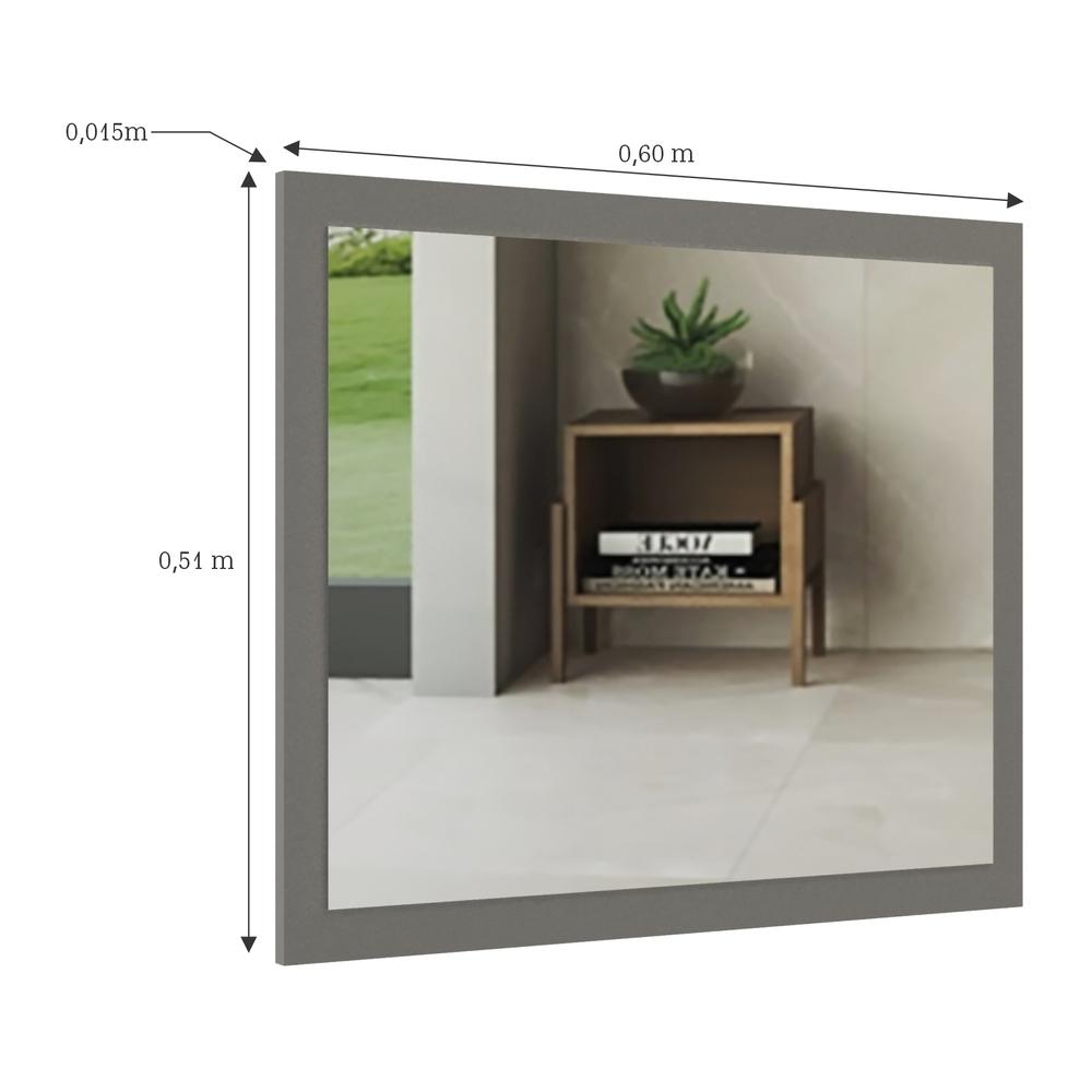 Espelheira para Banheiro 60cm Multimóveis CR10111 Cimento