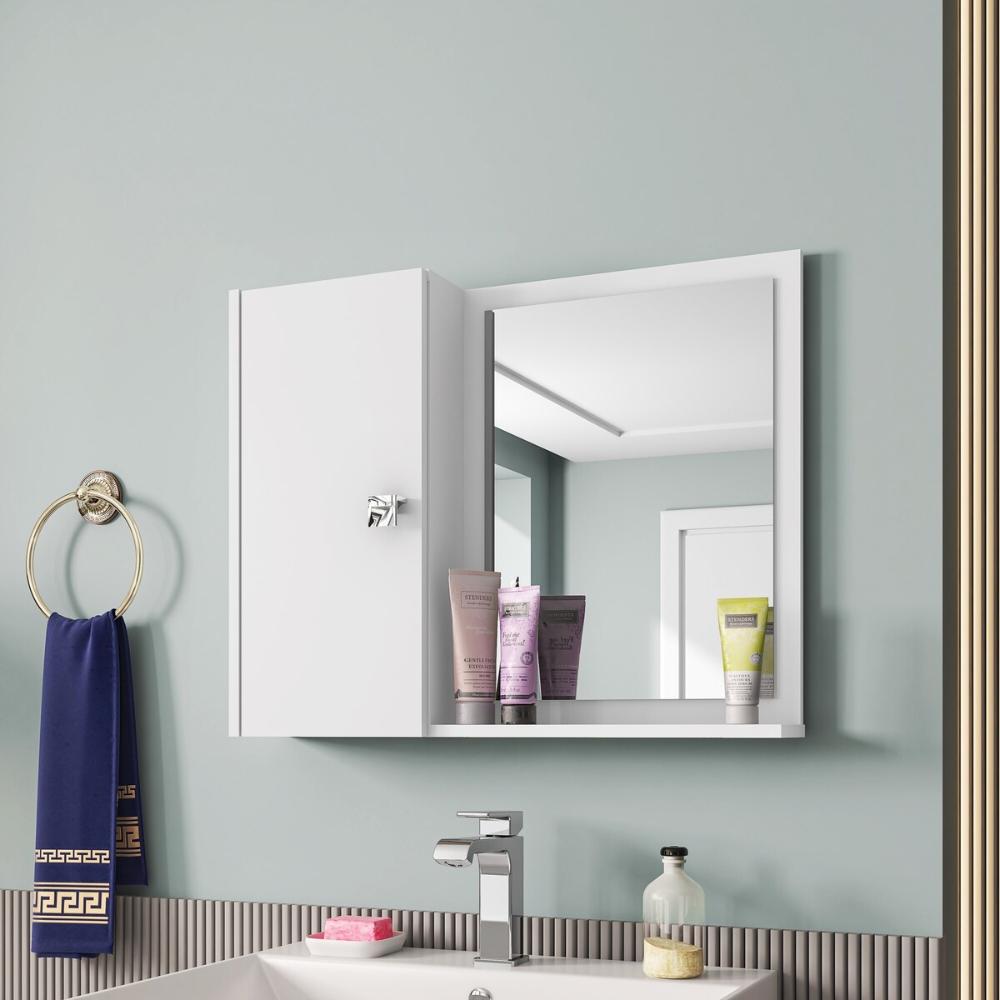Espelheira para Banheiro com 1 Porta 57,2cm Multimóveis CR10127 Branco