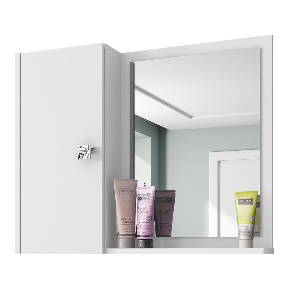 Espelheira para Banheiro com 1 Porta 57,2cm Multimóveis CR10127 Branco