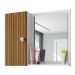 Espelheira para Banheiro com 1 Porta 57,2cm Multimóveis CR10127 Branco/Ripado