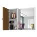 Espelheira para Banheiro com 1 Porta 57,2cm Multimóveis CR10127 Branco/Ripado