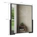 Espelheira para banheiro 70cm Multimóveis CR10110 Carbono