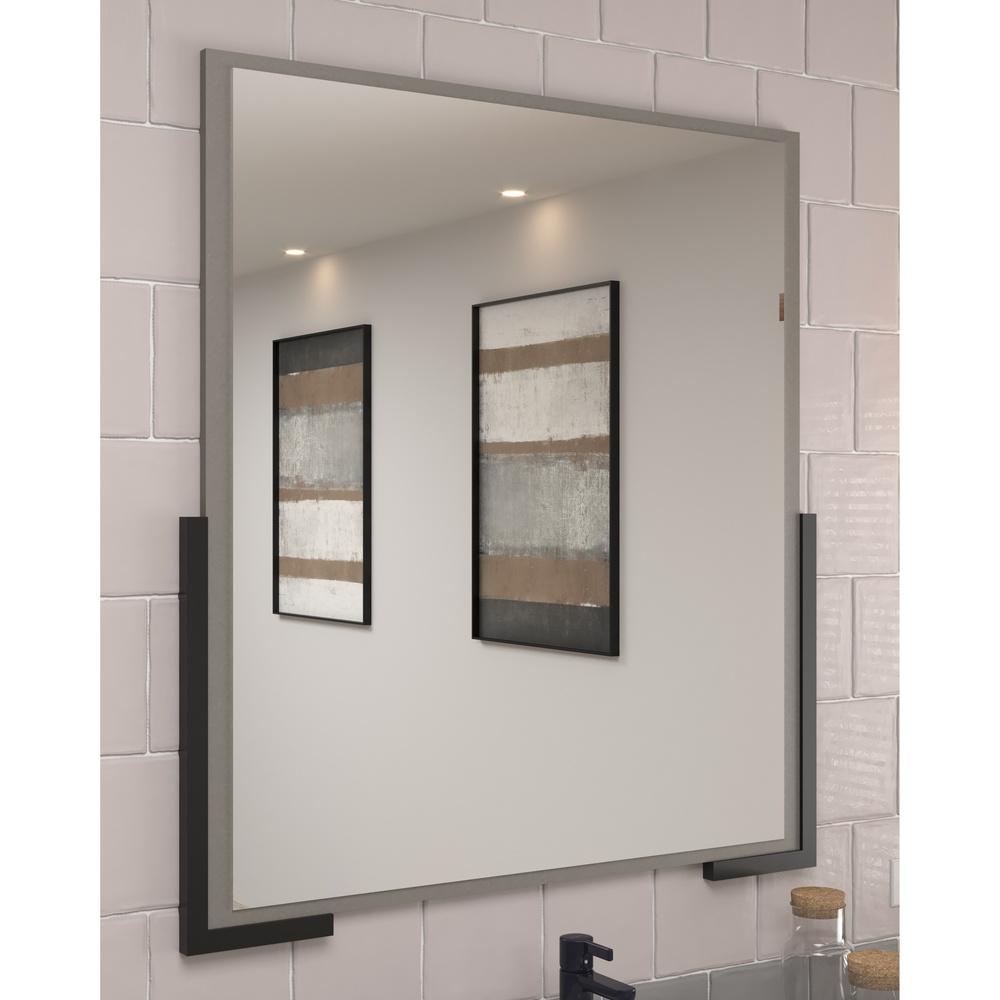 Espelheira para banheiro 70cm Multimóveis CR10110 Cimento