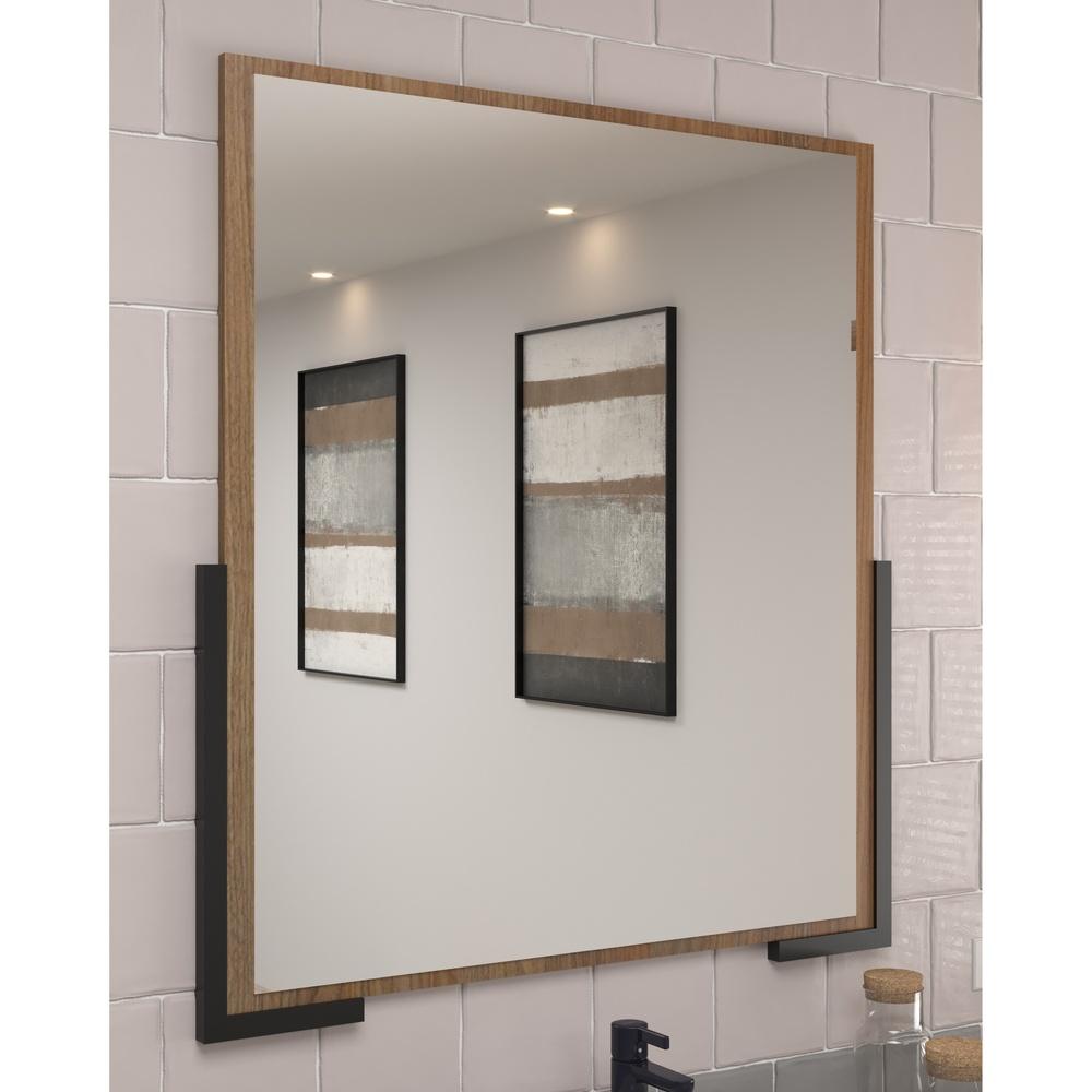 Espelheira para banheiro 70cm Multimóveis CR10110 Noce