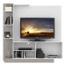 Estante Home Theater com Suporte P/TV até 55'' Denver Multimóveis Branco/Lacca Fumê