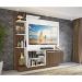 Estante Home Theater com Suporte P/TV até 55'' Denver Multimóveis Branco/Madeirado