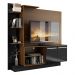 Estante Home Theater com Suporte P/TV até 55'' Denver Multimóveis Duna/Preto
