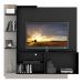 Estante Home Theater com Suporte P/TV até 55'' Denver Multimóveis Preto/Lacca Fumê