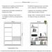 Estante Livreiro Modular 135cm 2 Peças com 2 Gavetas Multimóveis MP6029 Branco