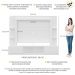 Estante Rack com Painel e Suporte TV 65" Moscou Multimóveis Branco