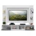 Estante Rack com Painel e Suporte TV 65" Moscou Multimóveis Branco/Preto